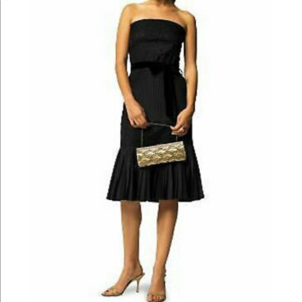 BR Silk Lace Pleated Dress